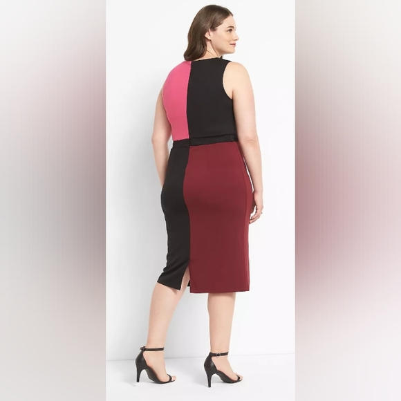 Lane Bryant Colorblock Sheath Dress - Picture 2 of 9